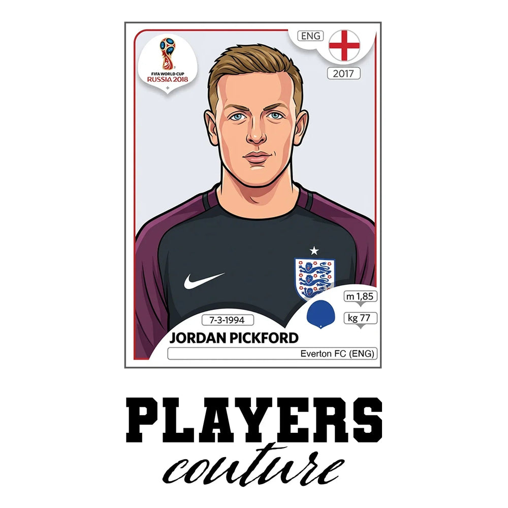 Jordan Pickford World Cup Sticker Men's Hoodie – jordan pickford white Players Couture design