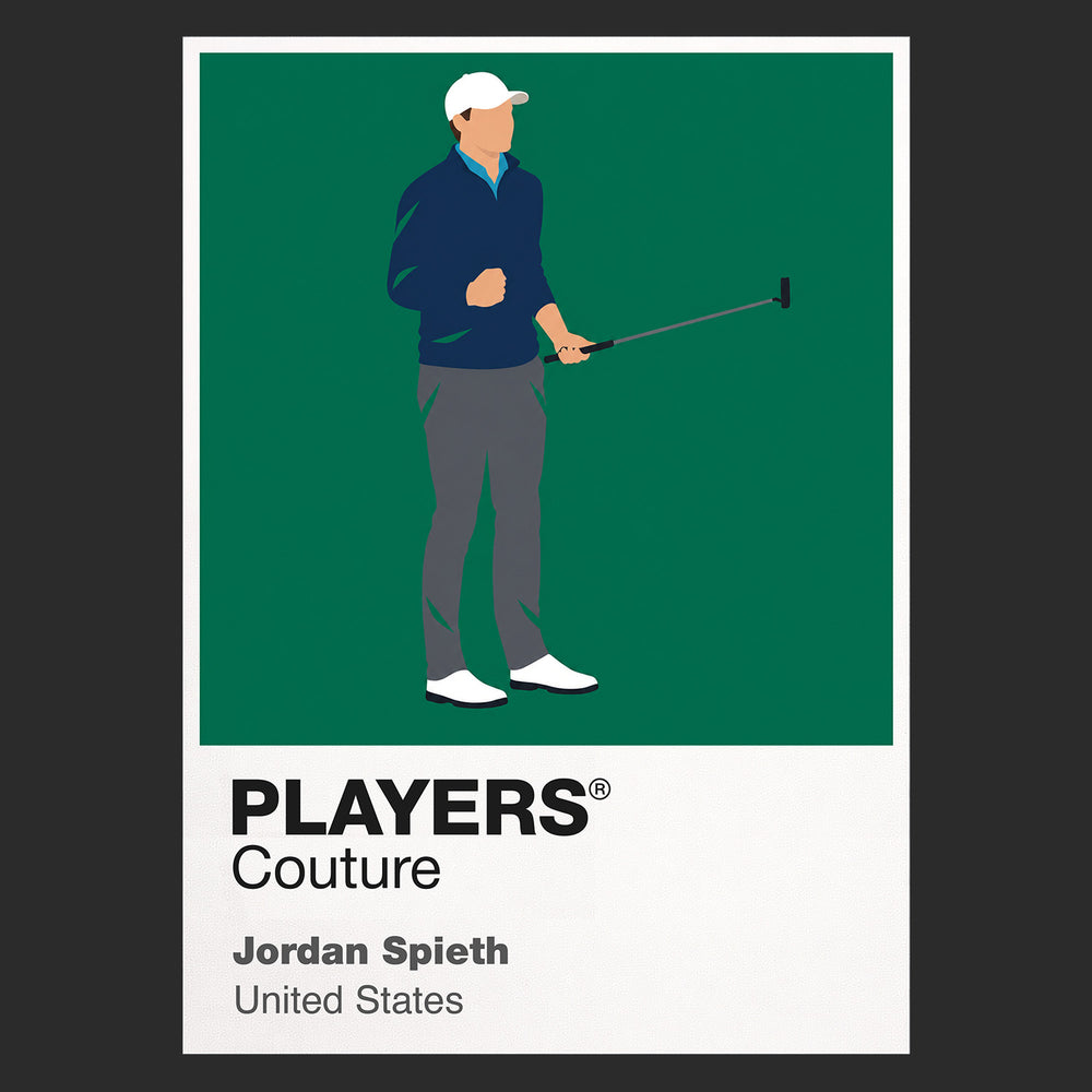 Jordan Spieth The Open Golf Icon Frame Herren-Poloshirt