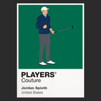 Jordan Spieth The Open Golf Icon Frame Herren-Poloshirt