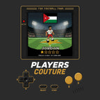 Jordan World Cup 8-Bit Men's T-Shirt retro gaming football design by Players Couture