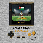 Jordan World Cup 8-Bit Kids T-Shirt retro gaming football design by Players Couture