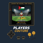 Jordan World Cup 8-Bit Men's Hoodie retro gaming football design by Players Couture