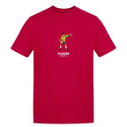 Jorge Campos Icon t-shirt – pink men's t-shirt with black Jorge Campos Icon letters and Players Couture logo on the chest