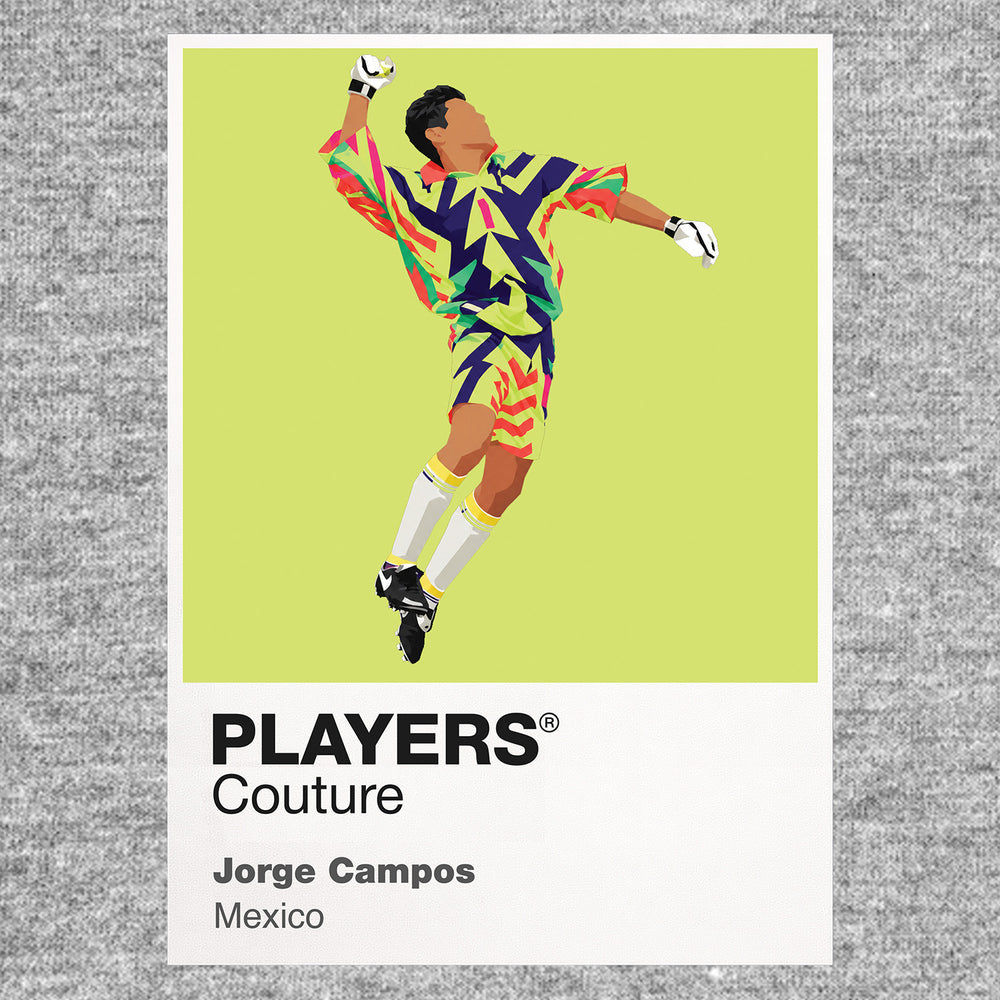 Jorge Campos Mexico Yellow Icon Frame Men's T-Shirt