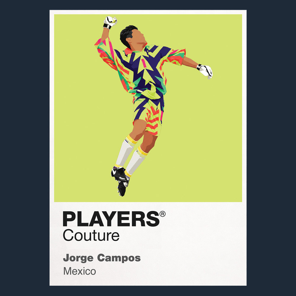 Jorge Campos Mexico Yellow Icon Frame Men's T-Shirt