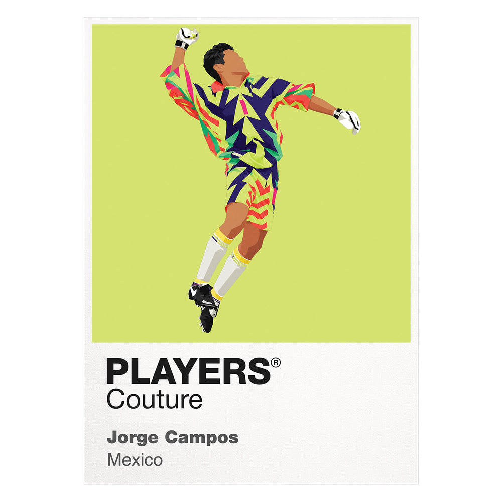 Jorge Campos Mexico Yellow Icon Frame Men's T-Shirt