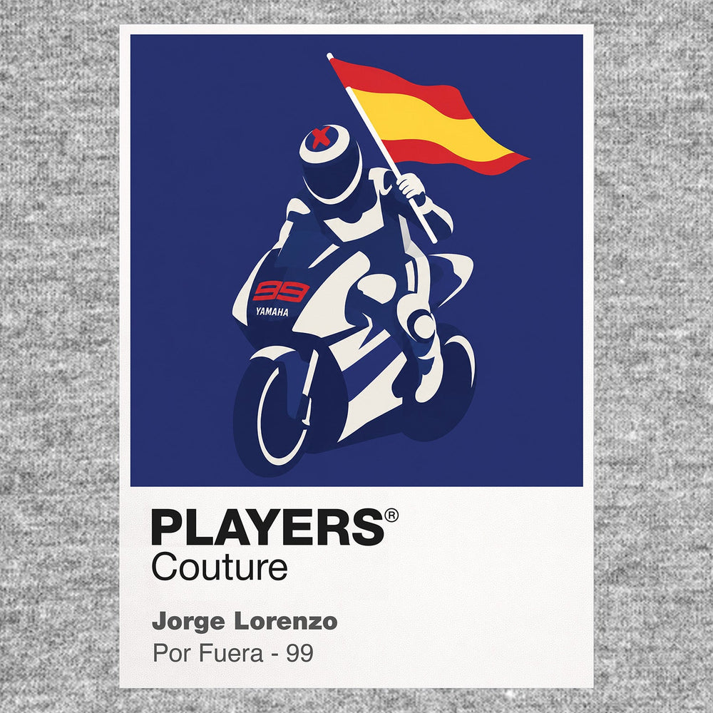 Jorge Lorenzo Men's Hoodie - Grey