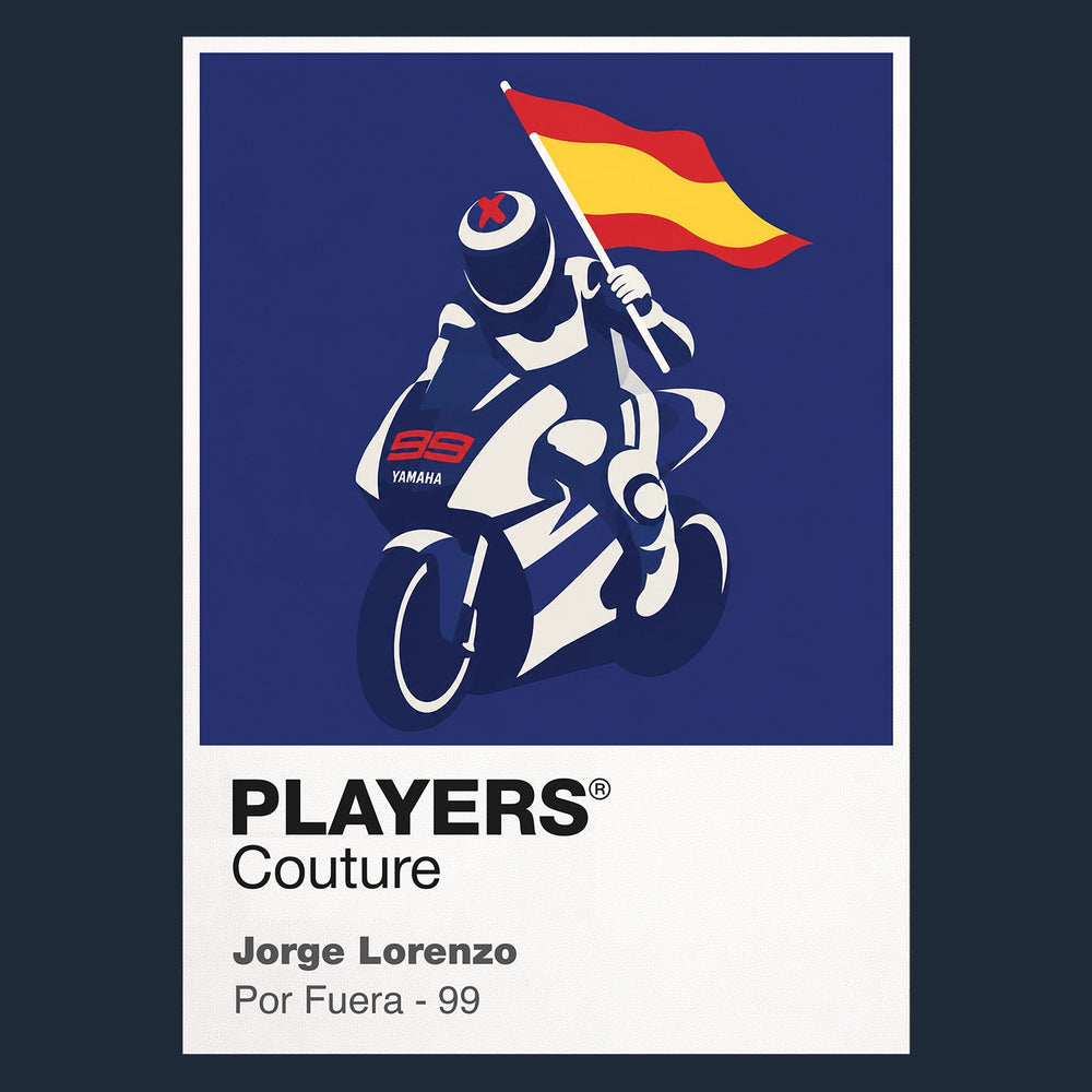 Jorge Lorenzo Men's Hoodie - Navy