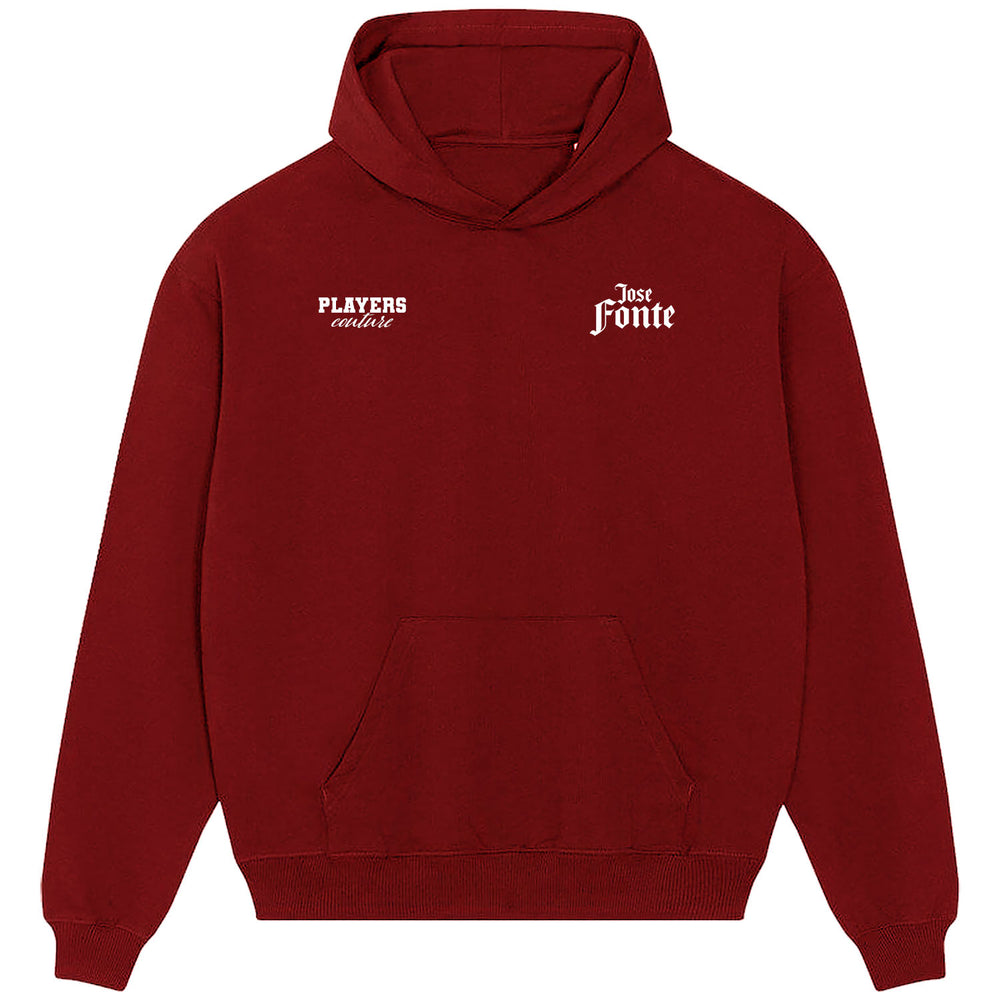 Jose Fonte Logo Players Couture Men's Casual Hoodie Red