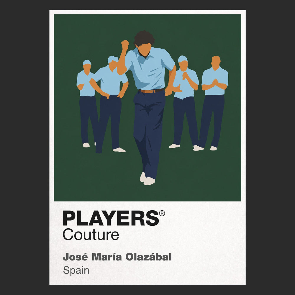 Jose Maria Olazabal Golf Icon Frame Men's Polo Shirt
