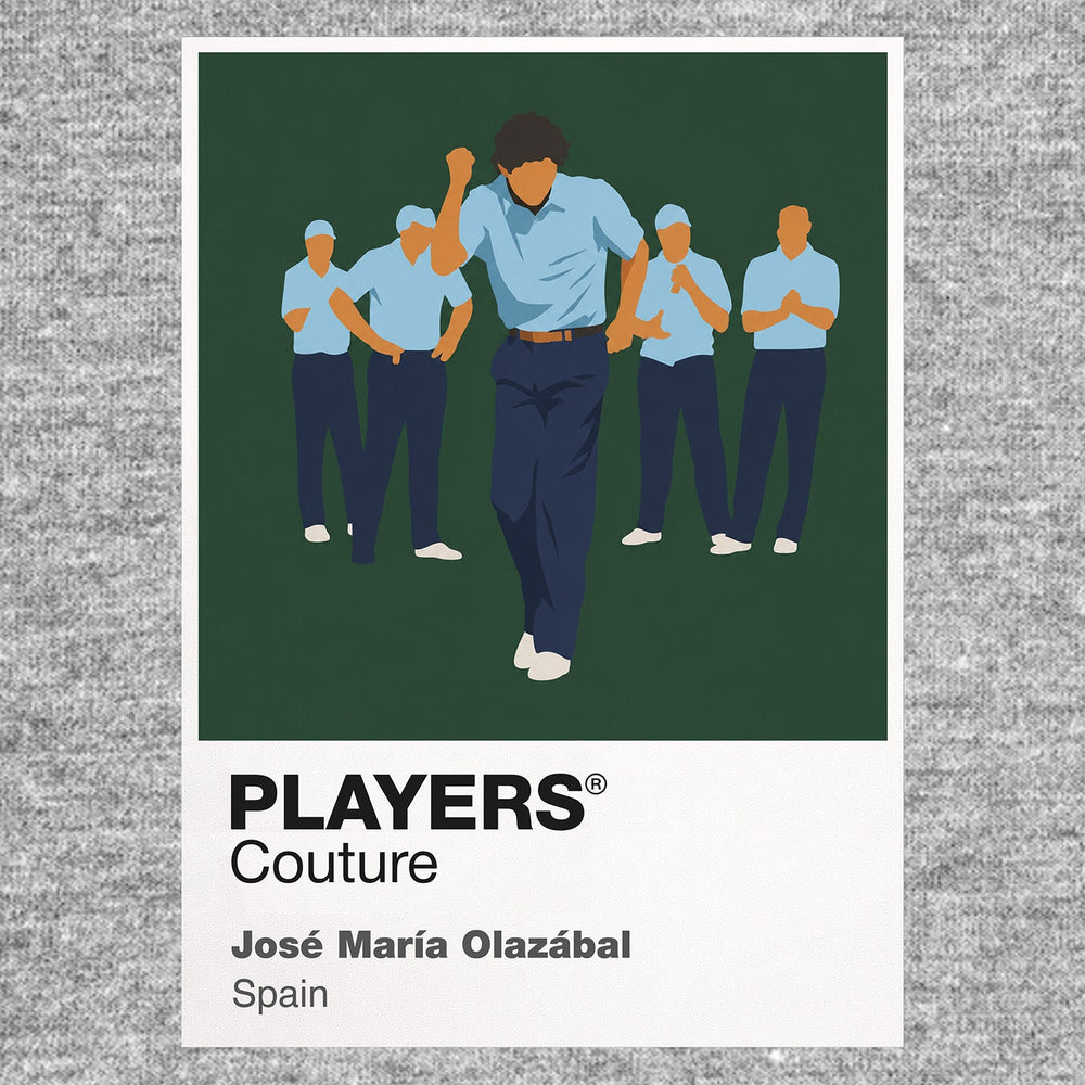Jose Maria Olazabal Golf Icon Frame Men's Polo Shirt