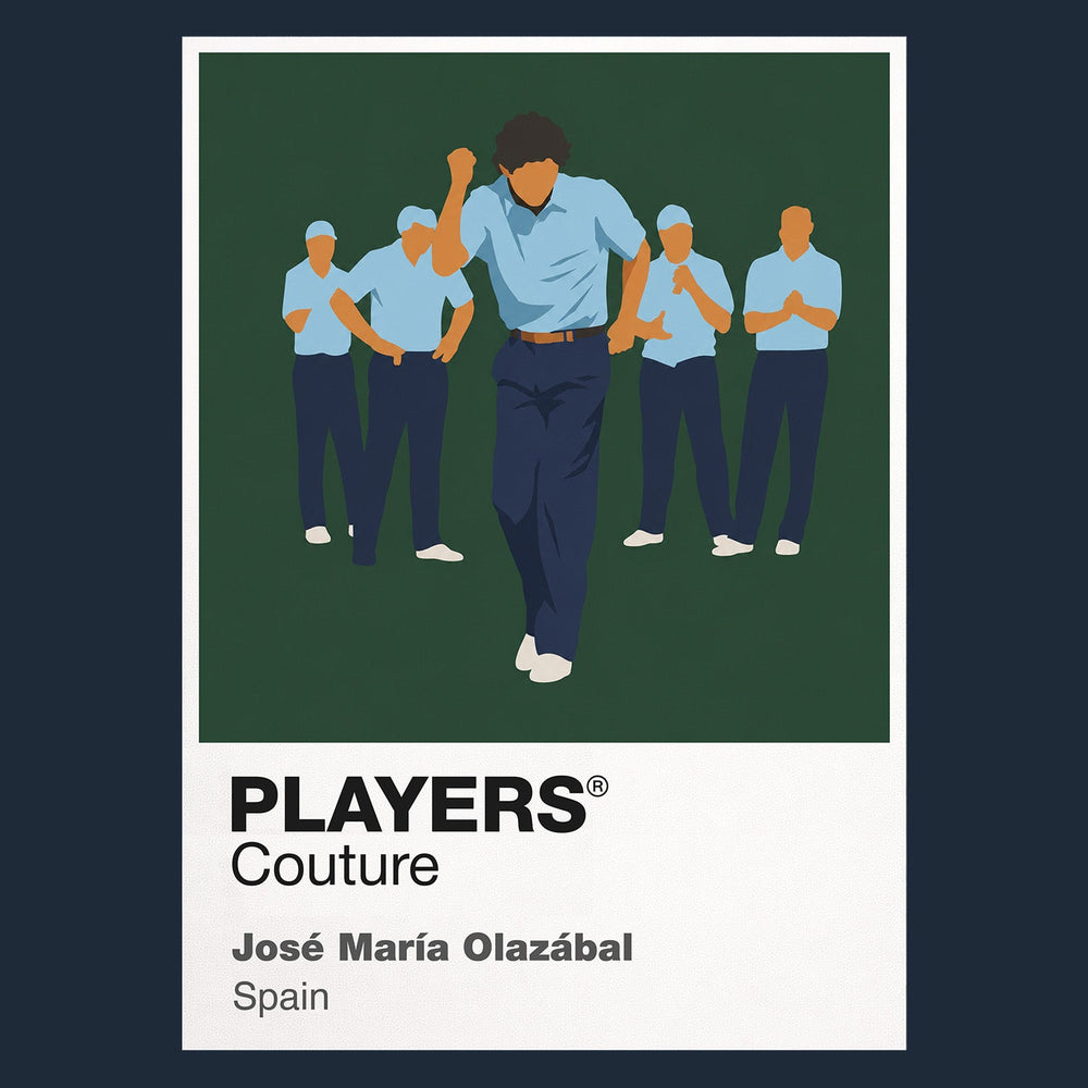 Jose Maria Olazabal Golf Icon Frame Men's Polo Shirt