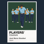 Jose Maria Olazabal Golf Icon Frame Men's Polo Shirt