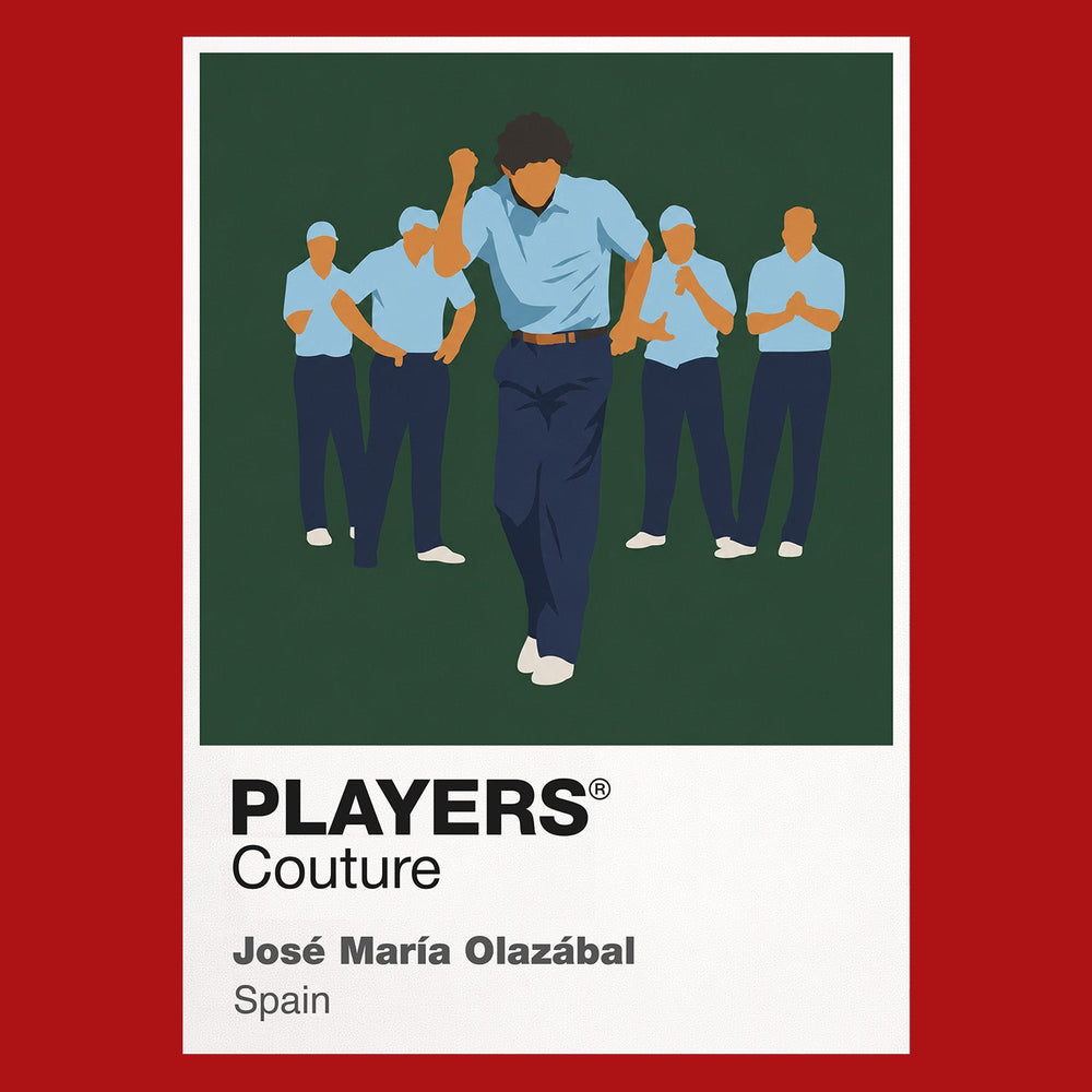 Jose Maria Olazabal Golf Icon Frame Men's Polo Shirt