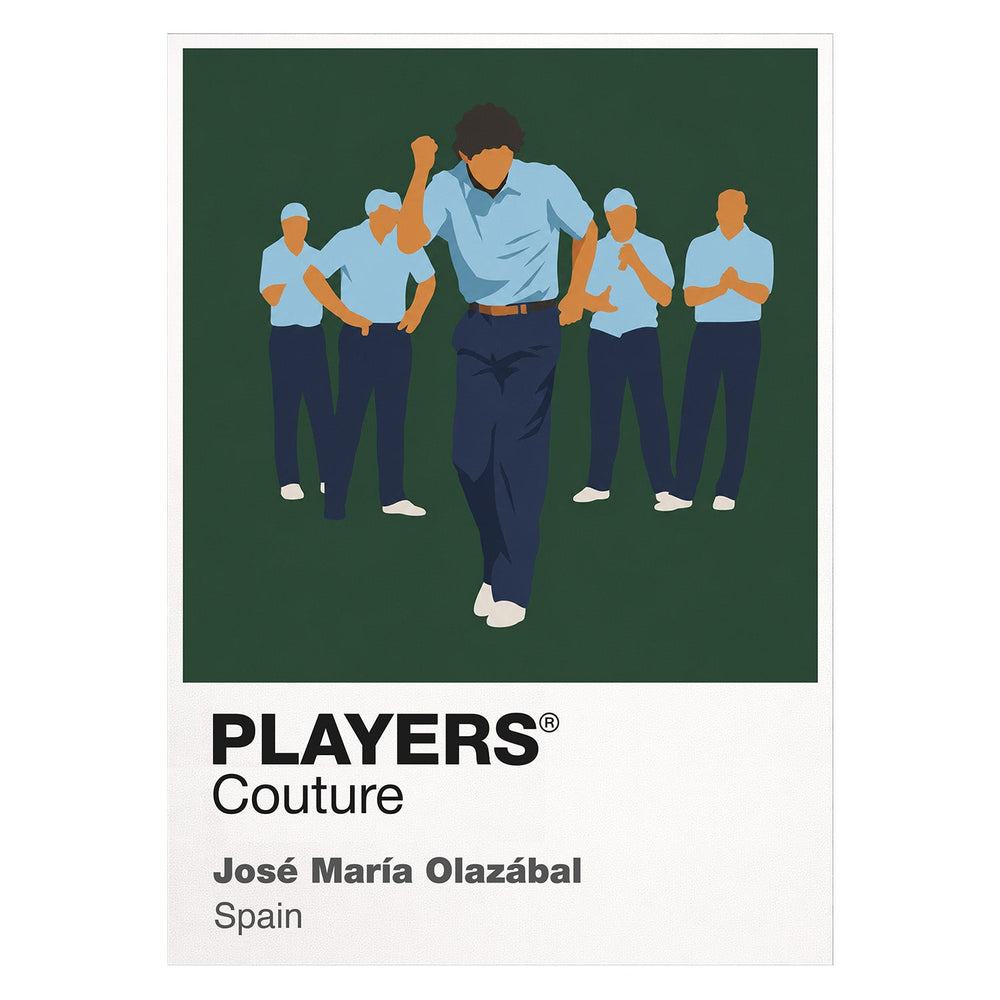Jose Maria Olazabal Golf Icon Frame Men's Polo Shirt