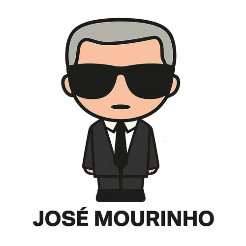 Jose Mourinho Logo Men's T-Shirt – white close-up detail shot of the Jose Mourinho Players Couture logo design