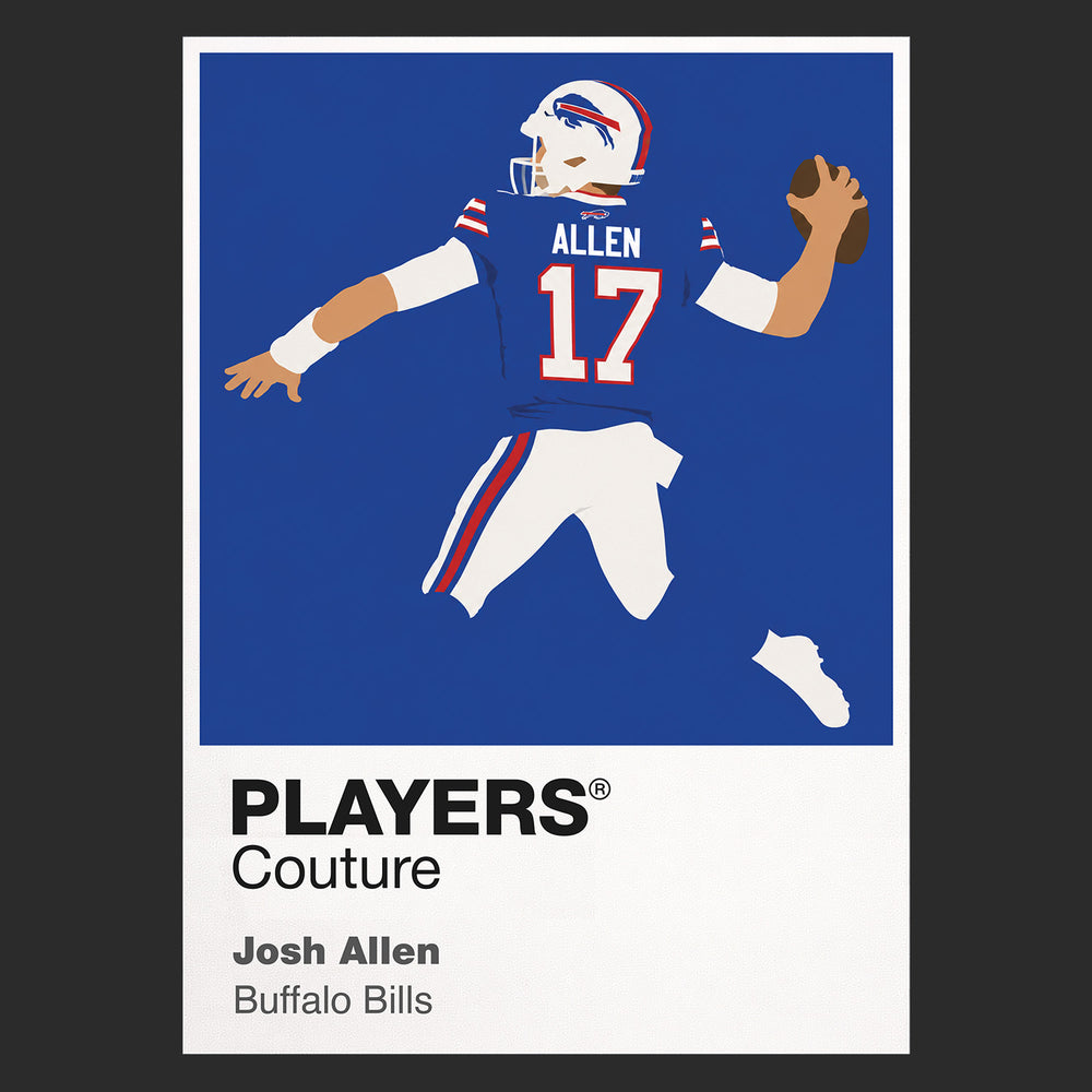 Josh Allen Bills American Football Icon Frame Men's T-Shirt