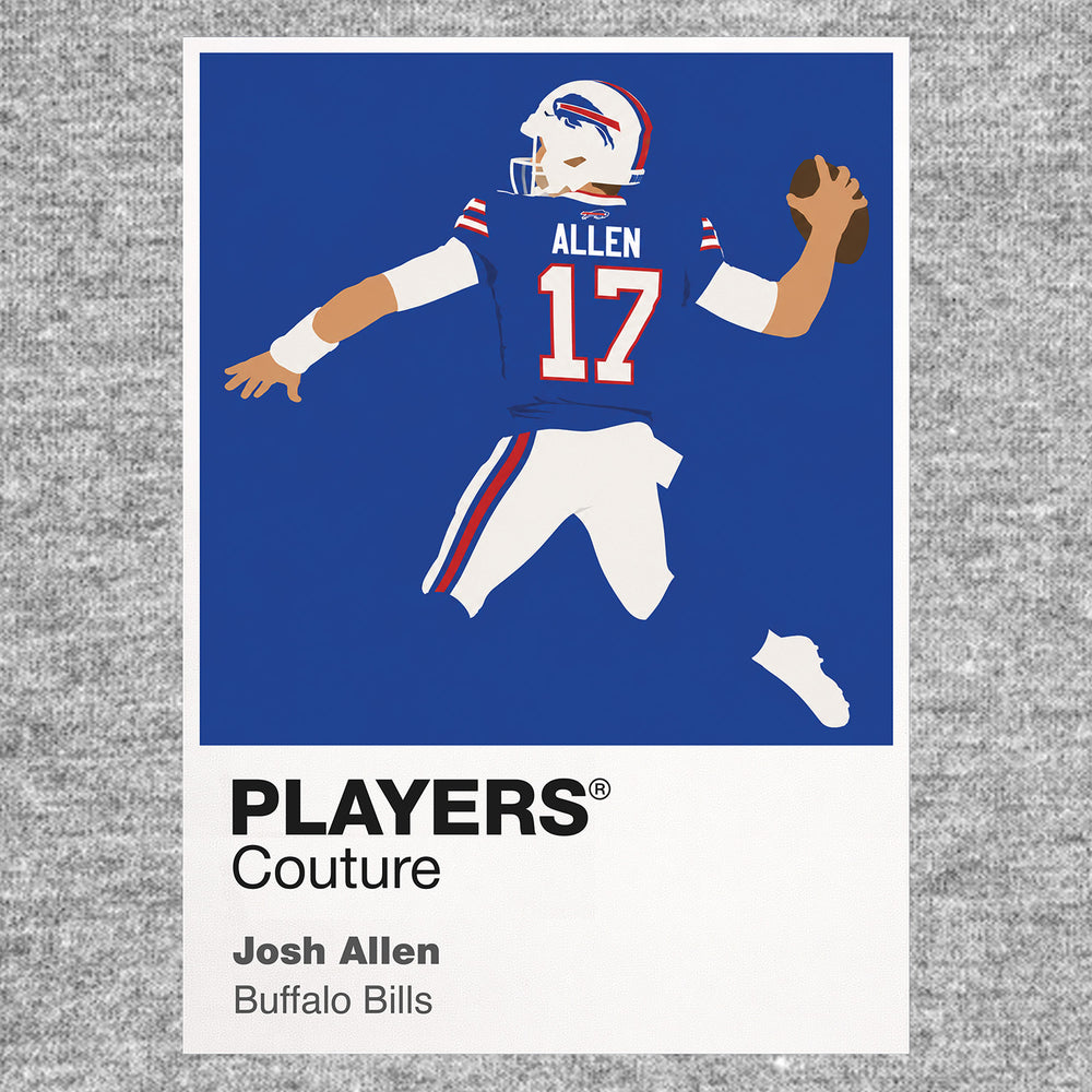 Josh Allen Bills American Football Icon Frame Men's T-Shirt
