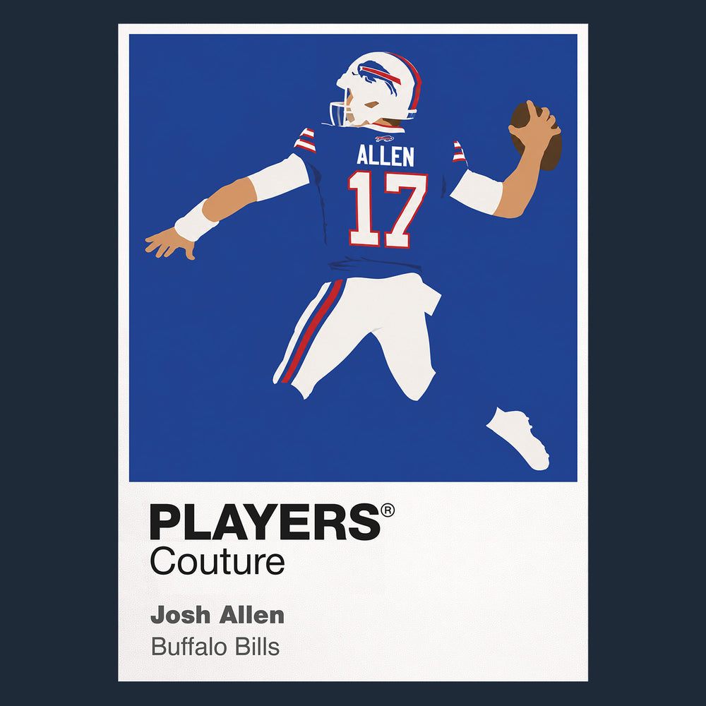 Josh Allen Bills American Football Icon Frame Men's T-Shirt