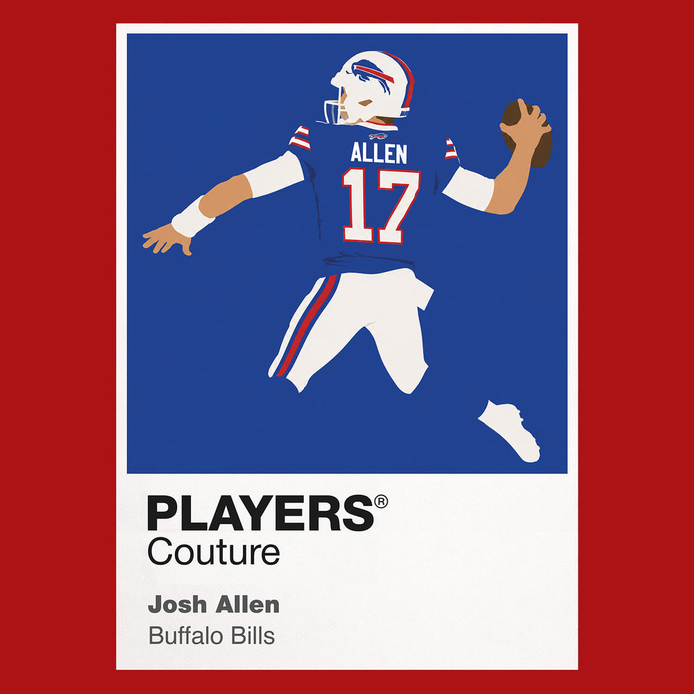 Josh Allen Bills American Football Icon Frame Men's T-Shirt