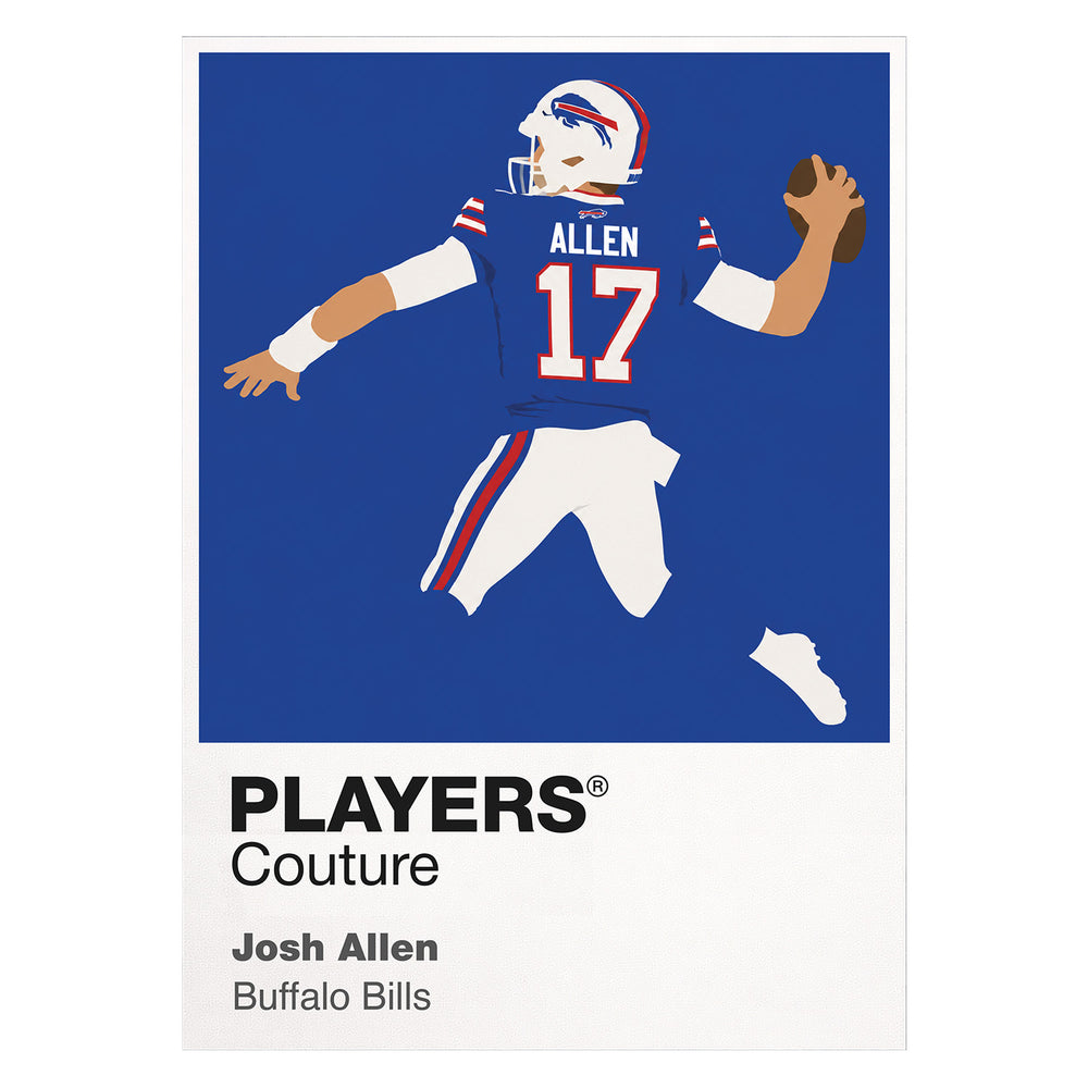 Josh Allen Bills American Football Icon Frame Men's T-Shirt