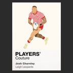 Josh Charnley Leigh Leopards rugby league T-shirt black