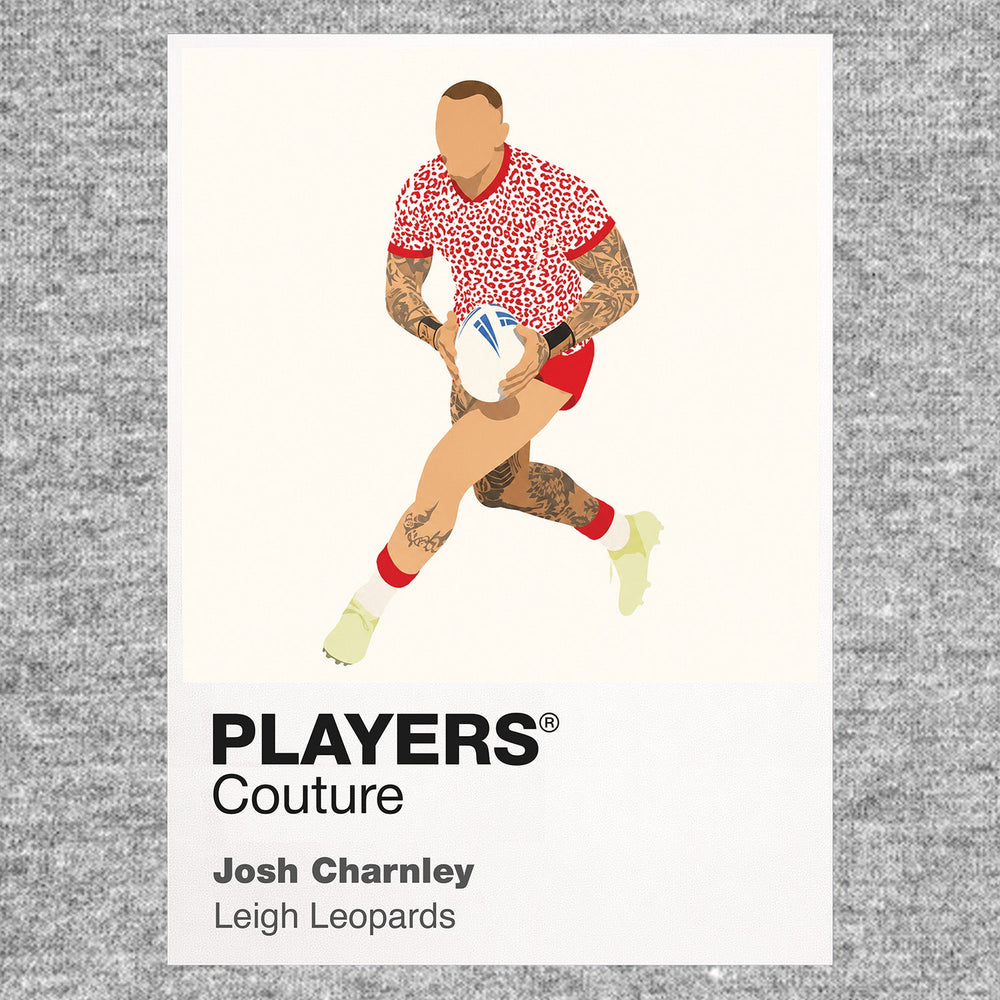 Josh Charnley Leigh Leopards rugby league hoodie grey