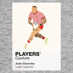 Josh Charnley Leigh Leopards rugby league hoodie grey