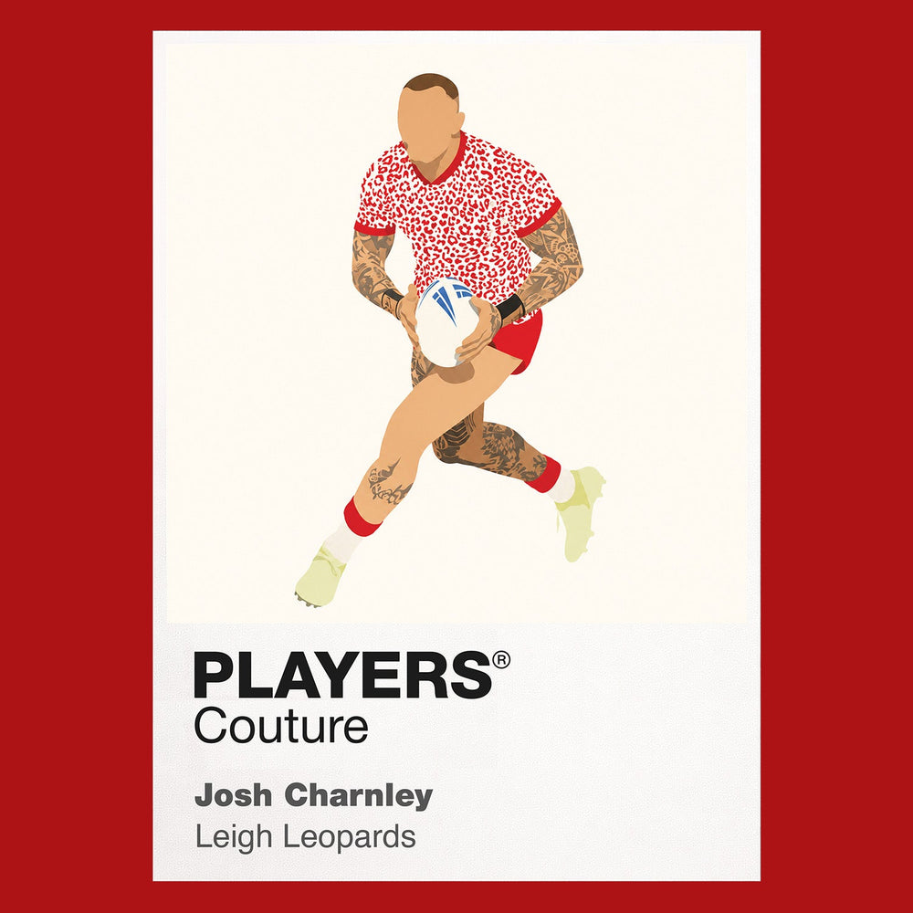 Josh Charnley Leigh Leopards rugby league hoodie red