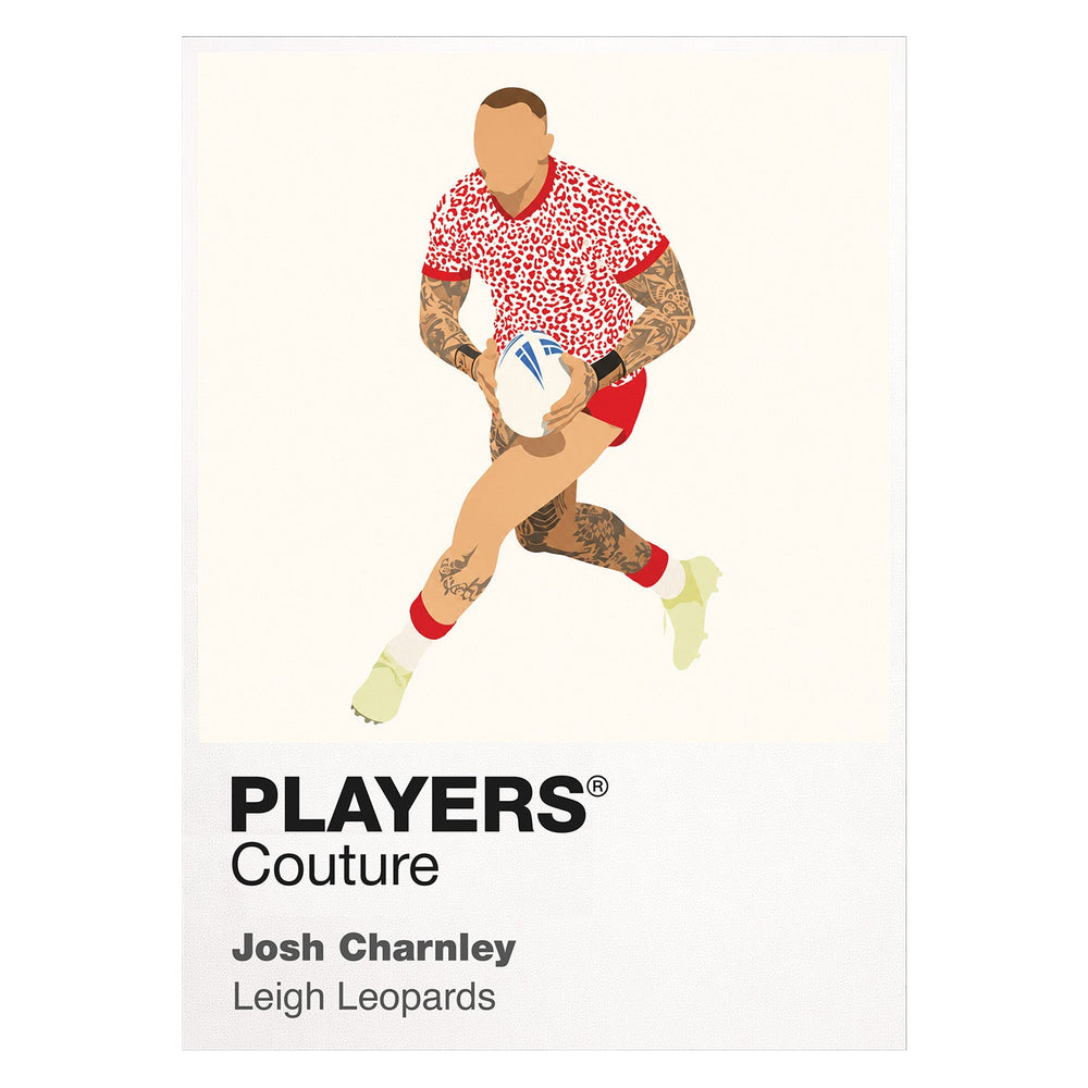 Josh Charnley Leigh Leopards rugby league T-shirt white