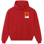 Johan Cruyff 14 Football hoodie – red men's hoodie featuring the Johan Cruyff 14 Football Players Couture logo