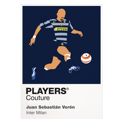 Juan Sebastián Verón Inter Milan Icon Frame artwork on white