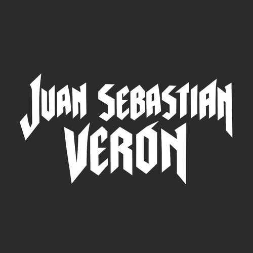 Juan Sebastian Veron Logo Men's Hoodie – black close-up detail shot of the Juan Sebastian Veron Players Couture logo design