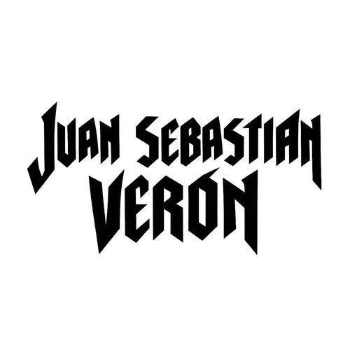 Juan Sebastian Veron Logo Men's Hoodie – white close-up detail shot of the Juan Sebastian Veron Players Couture logo design