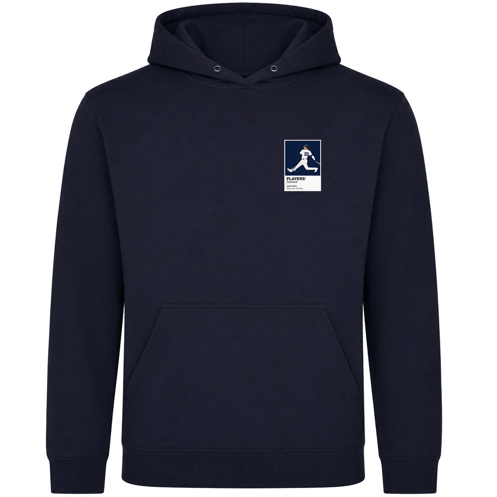 Juan Soto Yankees Baseball Icon Frame Men's Hoodie - Navy