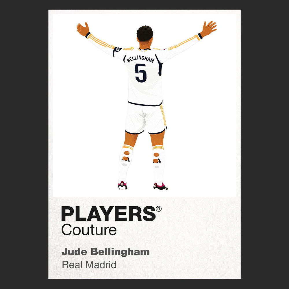 Jude Bellingham Real Madrid black Icon Frame artwork detail
