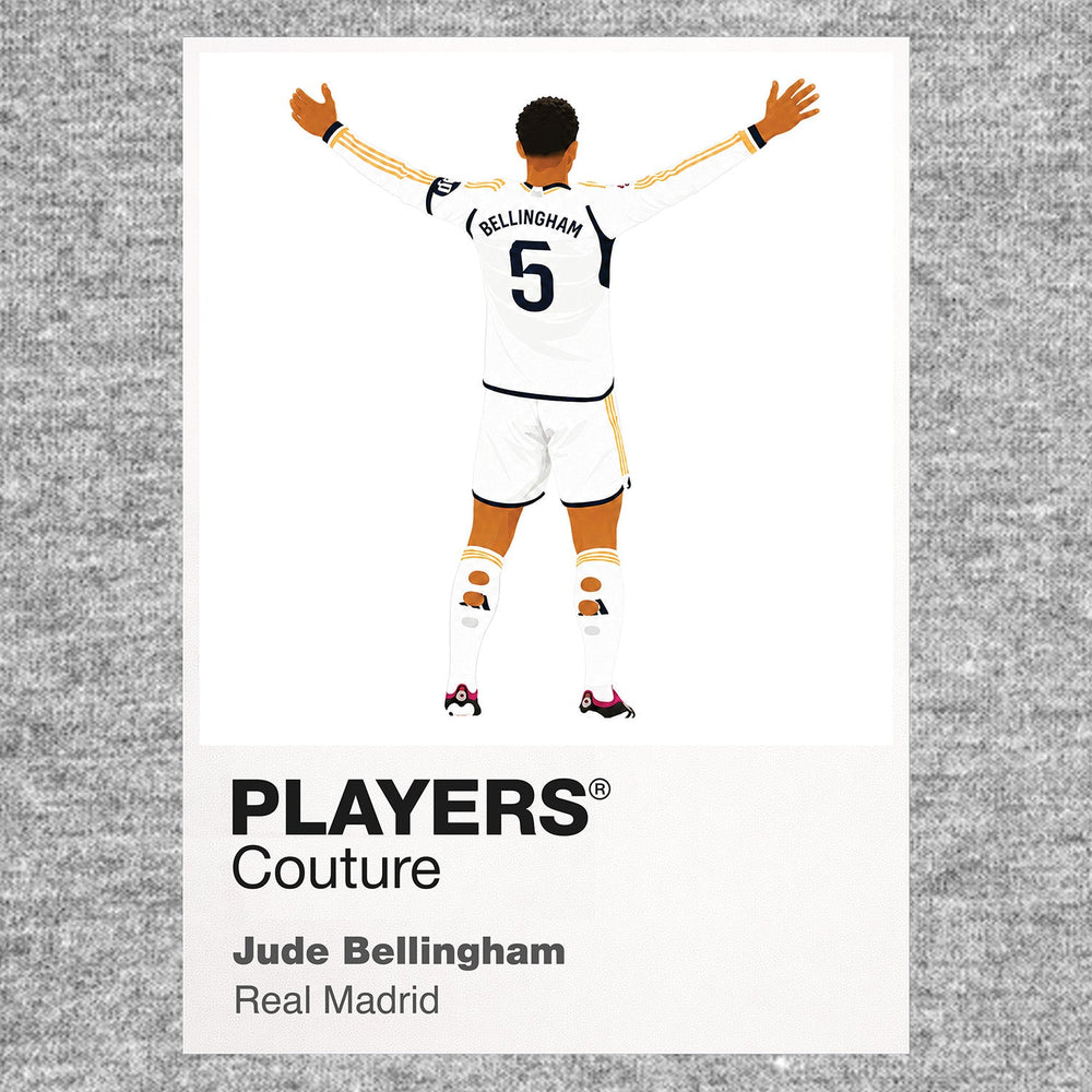 Jude Bellingham Real Madrid grey Icon Frame artwork detail