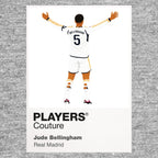 Jude Bellingham Real Madrid grey Icon Frame artwork detail