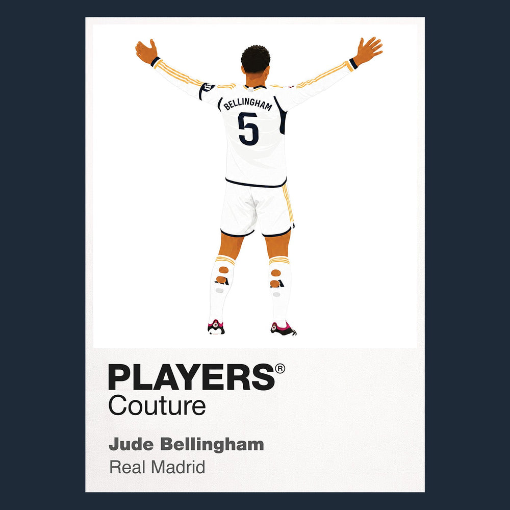 Jude Bellingham Real Madrid navy Icon Frame artwork detail