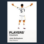Jude Bellingham Real Madrid navy Icon Frame artwork detail