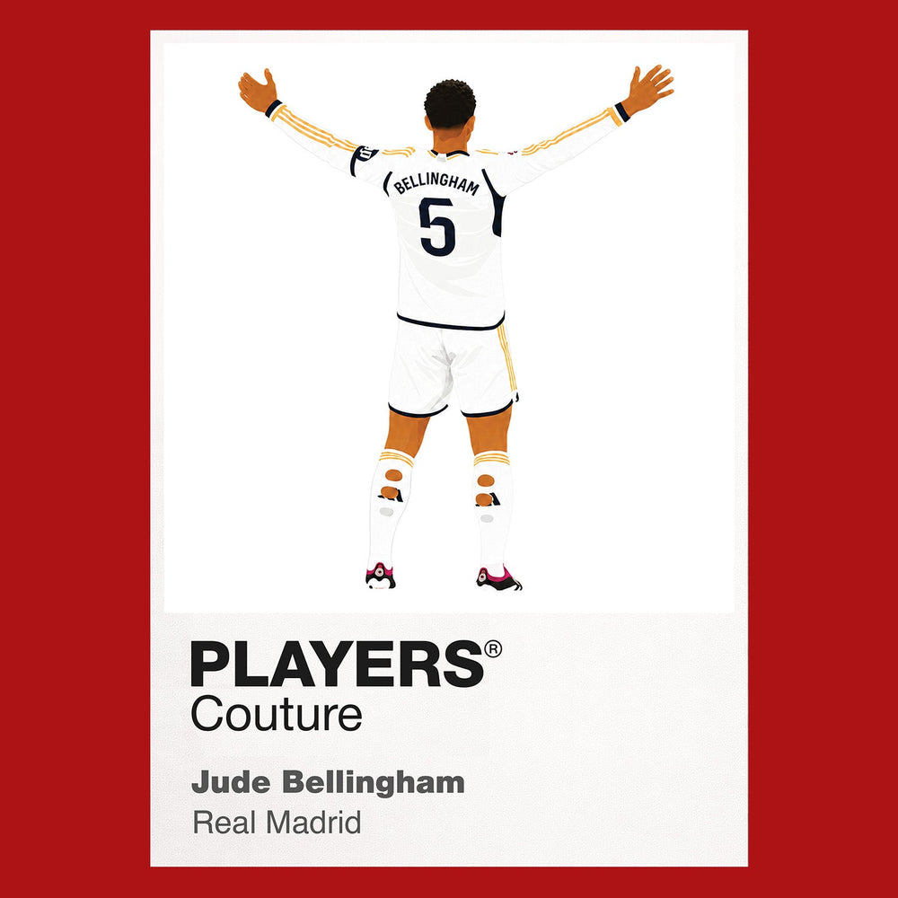 Jude Bellingham Real Madrid red Icon Frame artwork detail
