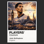 Jude Bellingham England Atlas Frame artwork by Players Couture