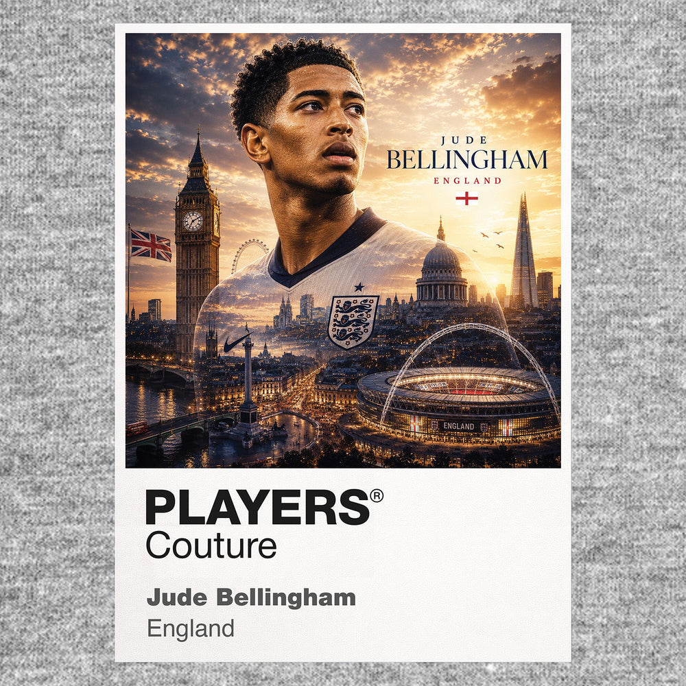 Jude Bellingham England Atlas Frame artwork by Players Couture