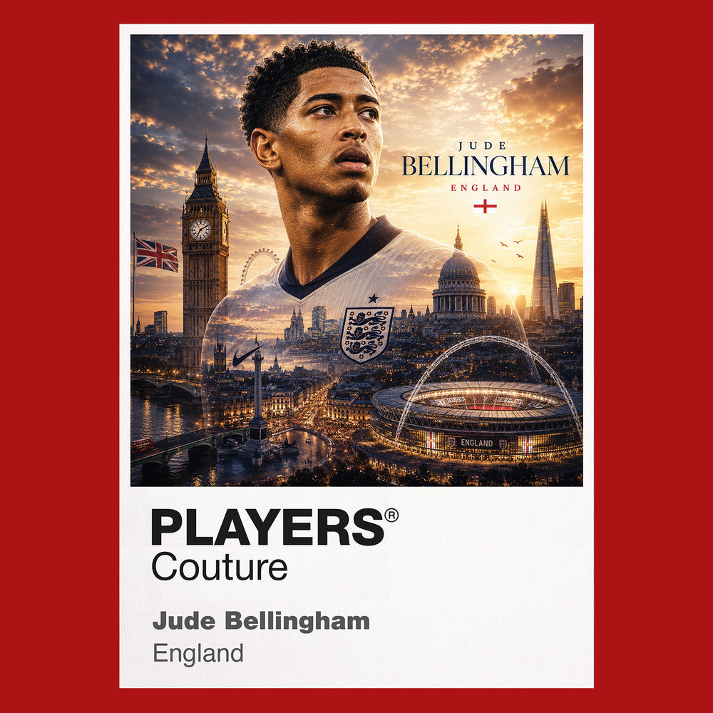 Jude Bellingham England Atlas Frame artwork by Players Couture