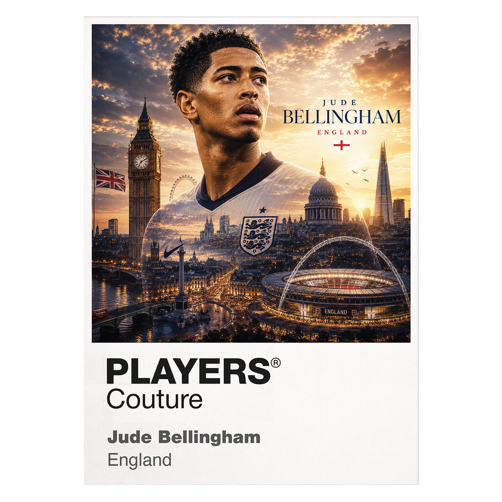 Jude Bellingham England Atlas Frame artwork by Players Couture