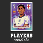 Jude Bellingham World Cup Sticker Kids T-Shirt – jude bellingham black Players Couture design