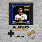 Jude Bellingham 1P 8-Bit t-shirt retro gaming design by Players Couture