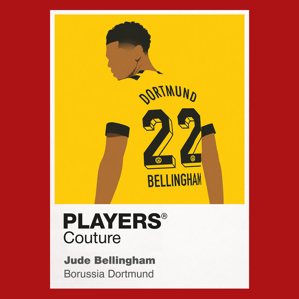 Jude Bellingham Borussia Dortmund Icon Frame — Red