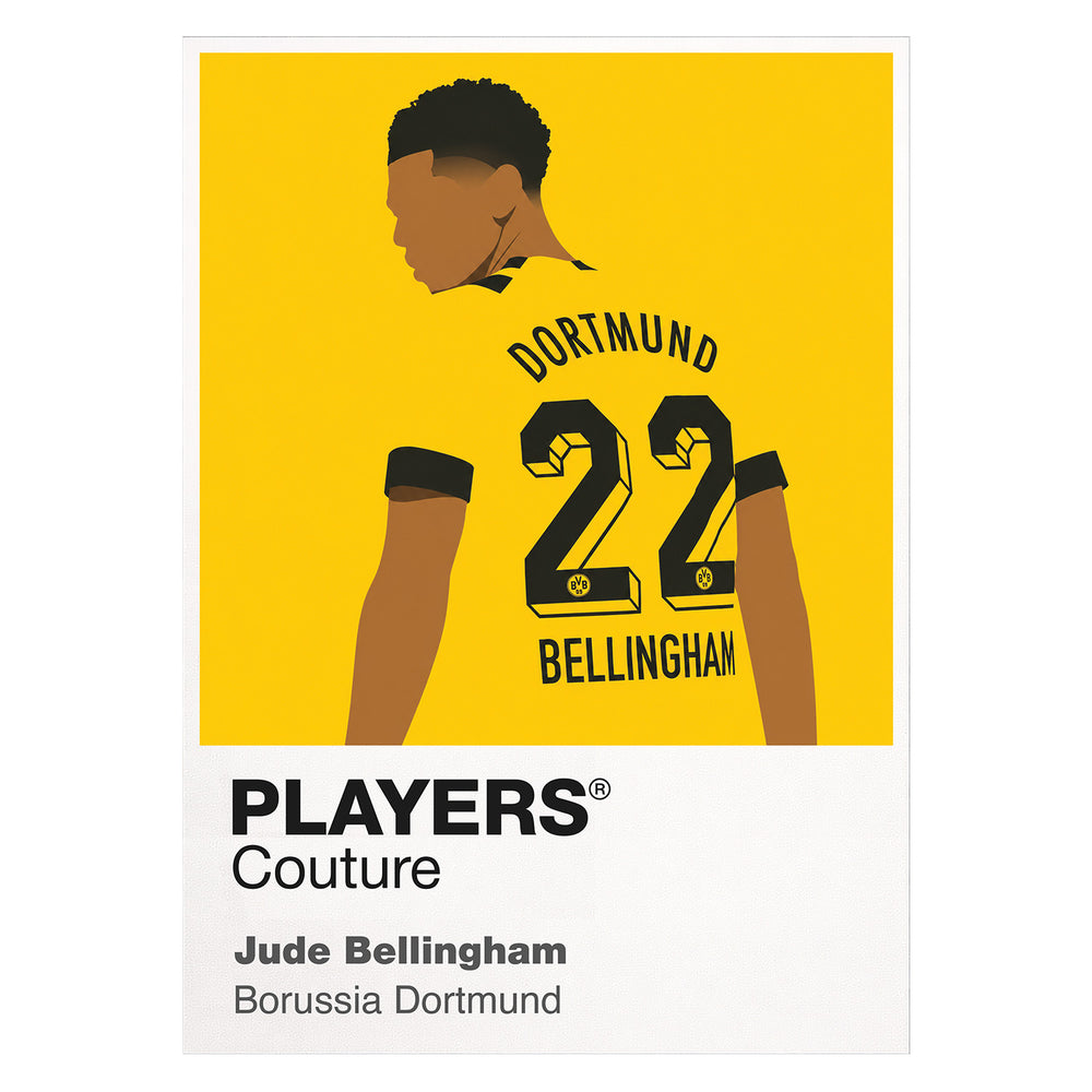 Jude Bellingham Borussia Dortmund Icon Frame — White