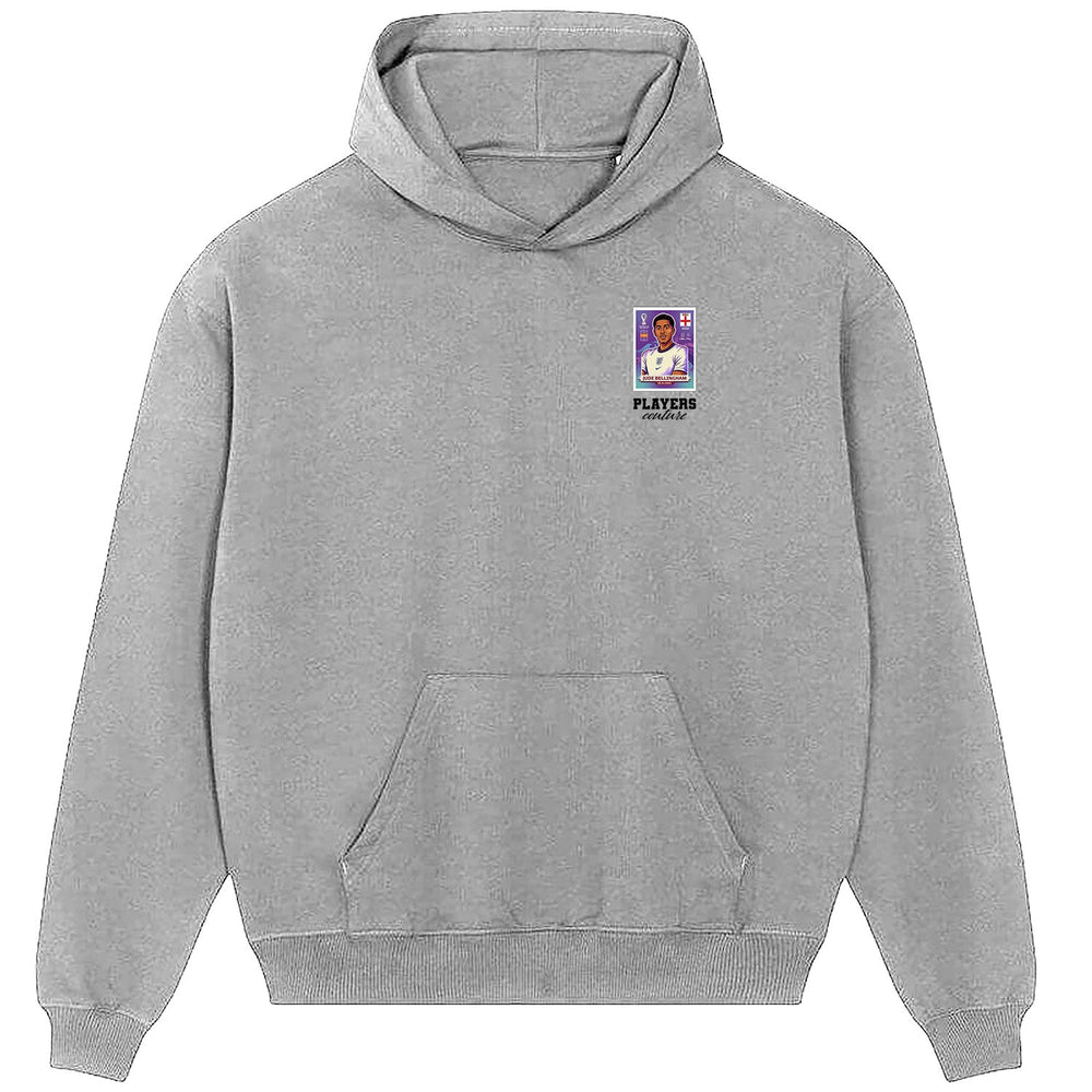 Jude Bellingham World Cup Sticker Men's Hoodie – jude bellingham sticker mens grey hoodie Players Couture design